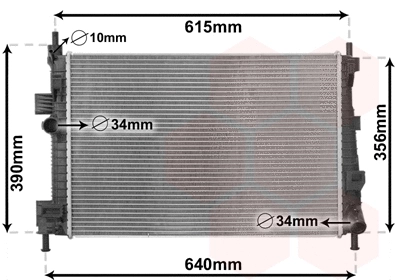 Radiator, engine cooling (18012702)