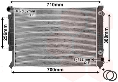 Radiator, engine cooling (03002157)