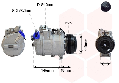 Compressor, air conditioning (0600K017)