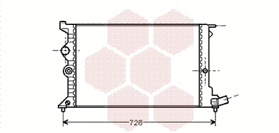 Radiator, engine cooling (09002072)