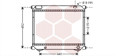 Radiator, engine cooling (52002065)