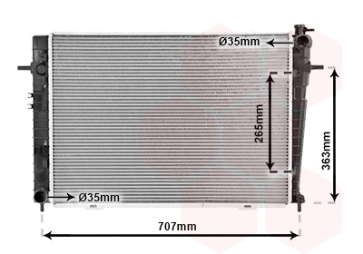Radiator, engine cooling (82002126)