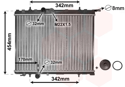 Radiator, engine cooling