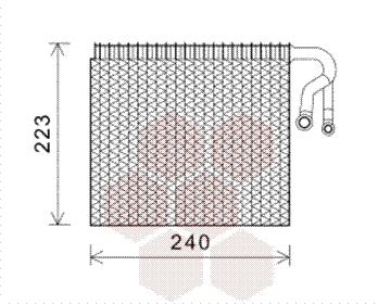 Evaporator, air conditioning (0600V403)