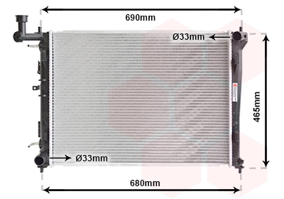 Radiator, engine cooling (82002180)