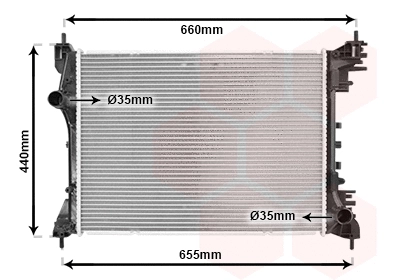 Radiator, engine cooling (01002117)