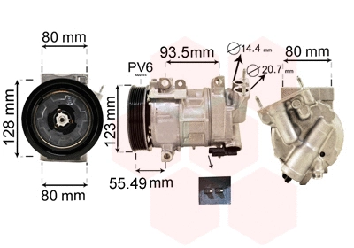 Compressor, air conditioning (4000K315)