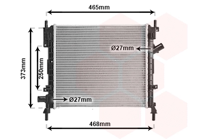 Radiator, engine cooling (18002372)