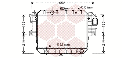 Radiator, engine cooling (11002028)