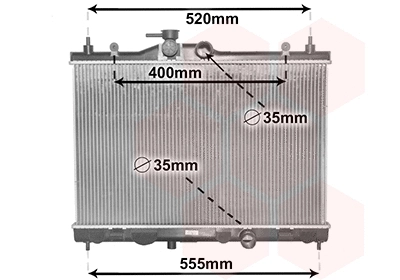 Radiator, engine cooling (13002338)