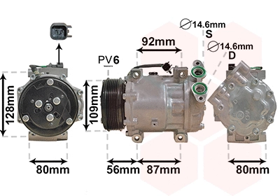 Compressor, air conditioning (5901K704)