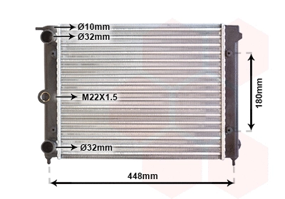 Radiator, engine cooling (58002038)