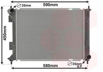 Radiator, engine cooling (82012710)