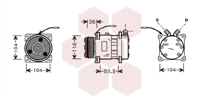 Compressor, air conditioning (4300K318)