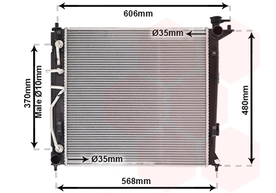 Radiator, engine cooling (82002282)