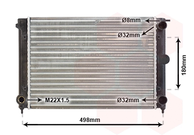 Radiator, engine cooling (58002047)