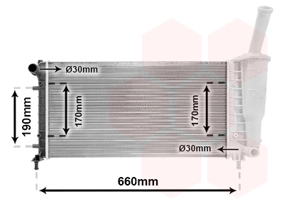 Radiator, engine cooling (17002290)