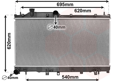 Radiator, engine cooling (51002113)