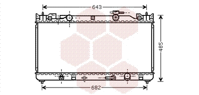 Radiator, engine cooling (53002282)