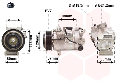 Compressor, air conditioning (1301K701)