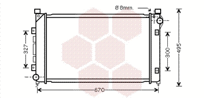Radiator, engine cooling (02002163)
