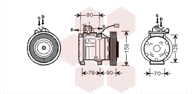 Compressor, air conditioning (2500K181)