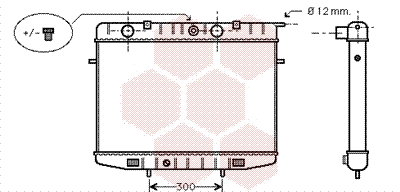 Radiator, engine cooling (37002175)