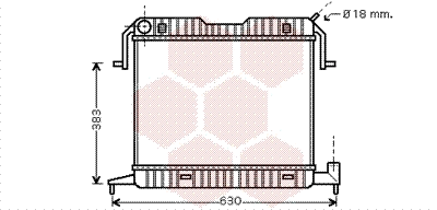 Radiator, engine cooling (37002105)