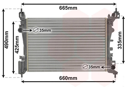 Radiator, engine cooling (37002574)