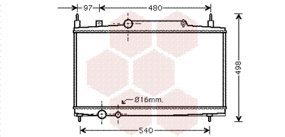 Radiator, engine cooling (40002230)