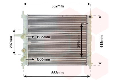 Radiator, engine cooling (17002326)