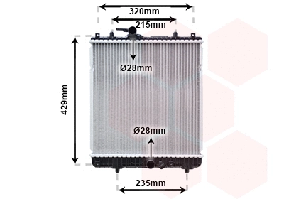 Radiator, engine cooling (37002542)