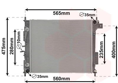 Radiator, engine cooling (83012722)