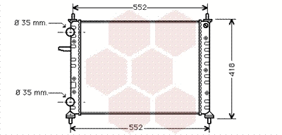 Radiator, engine cooling (17002229)