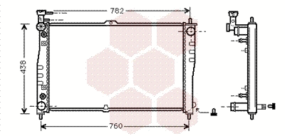 Radiator, engine cooling (83002021)