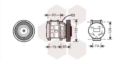 Compressor, air conditioning (2500K019)