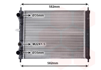 Radiator, engine cooling (17002161)