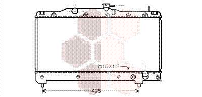 Radiator, engine cooling (53002163)