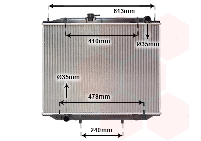 Radiator, engine cooling (13002300)