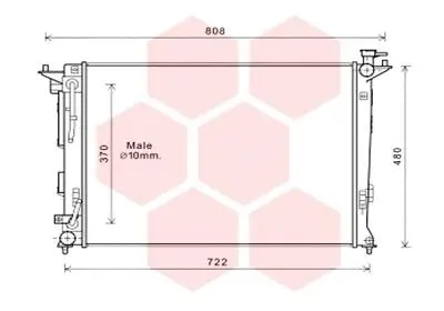 Radiator, engine cooling (82002283)