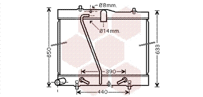 Radiator, engine cooling (53002433)