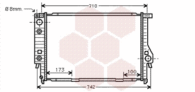 Radiator, engine cooling (06002134)