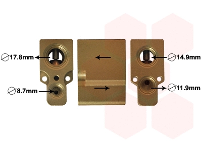 Expansion Valve, air conditioning (58001076)