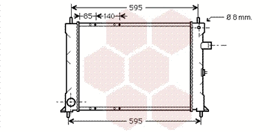 Radiator, engine cooling (02002155)