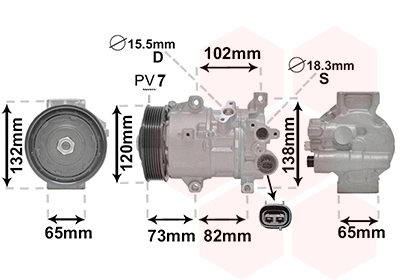 Compressor, air conditioning (5300K742)