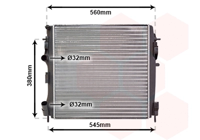 Radiator, engine cooling (43002309)