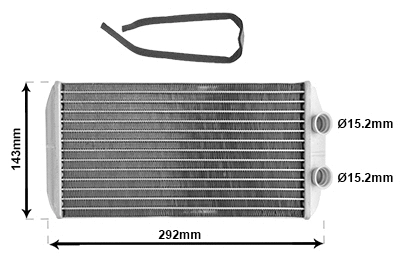 Heat Exchanger, interior heating (09016704)