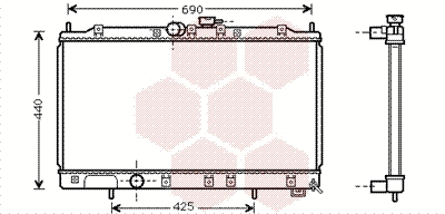 Radiator, engine cooling (32002122)