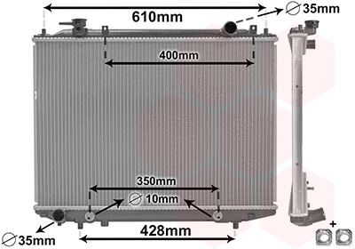 Radiator, engine cooling (27012709)