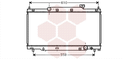 Radiator, engine cooling (25002164)
